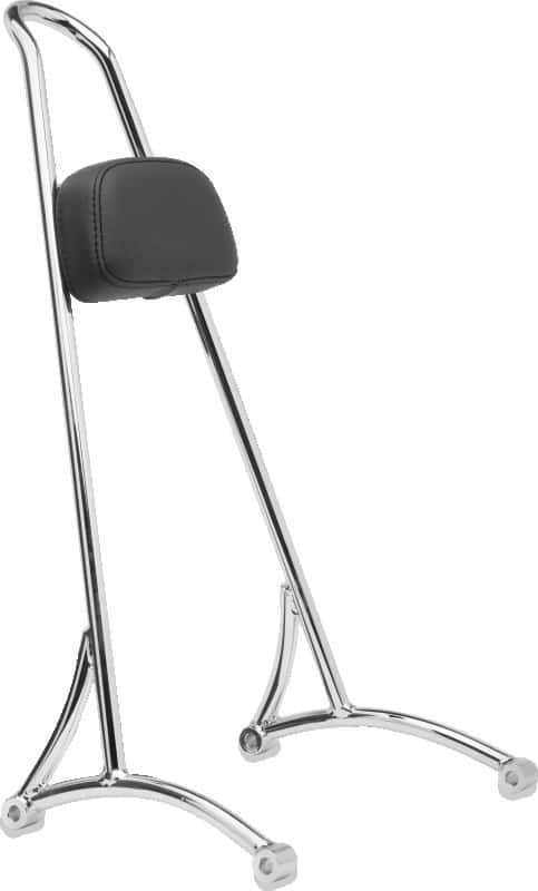 Burly Brand — Burly Brand Tall Sissy Bar 20in - Chrome - view 1