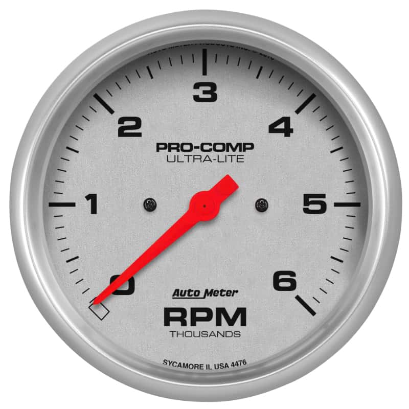 AutoMeter — AutoMeter Ultra-Lite 5in. 0-6K RPM In-Dash Tachometer Gauge
5" TACH, 6,000 RPM, - view 1