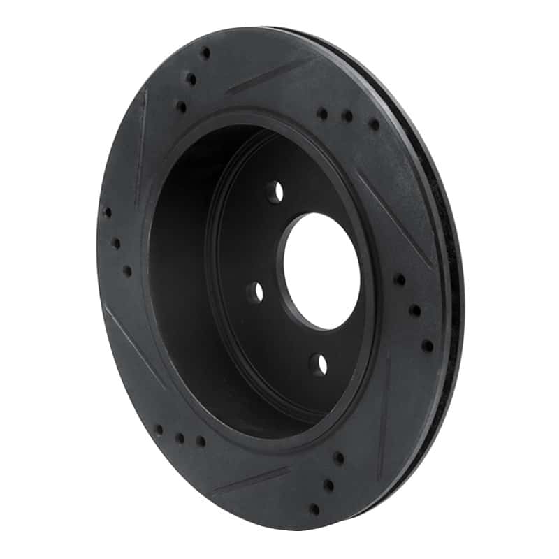 R1 Concepts — R1 10-11 Ford Ranger (USA/Canada) Rear Right Drilled & Slotted Black Brake Rotor
R1 Brake Rotor Drill - view 4