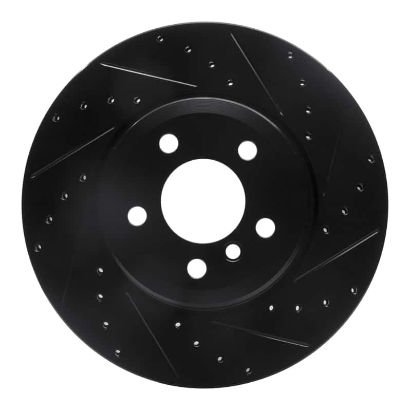 R1 Concepts — R1 07-19 BMW X6 Rear Right Drilled & Slotted Black Brake Rotor
R1 Brake Rotor Drill - view 1