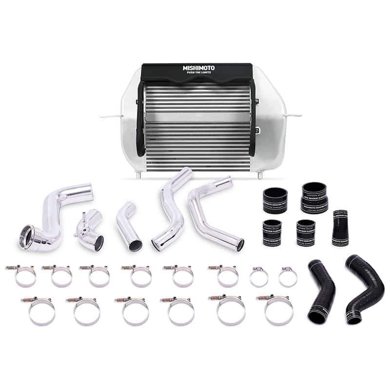 Mishimoto — Mishimoto 2011-2014 Ford F-150 EcoBoost Silver Intercooler w/ Polished Pipes - view 1