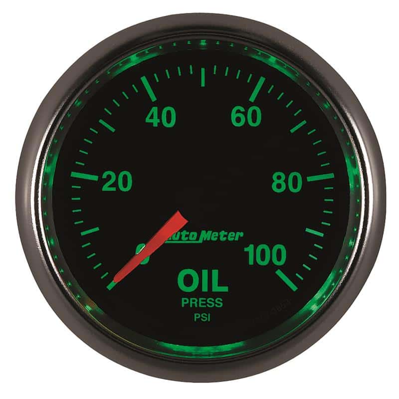 AutoMeter — Autometer GS Series 2-1/16in Oil Pressure Gauge 100PSI Electric Full Sweep
2-1/16" OIL PRESS, 0 - view 4