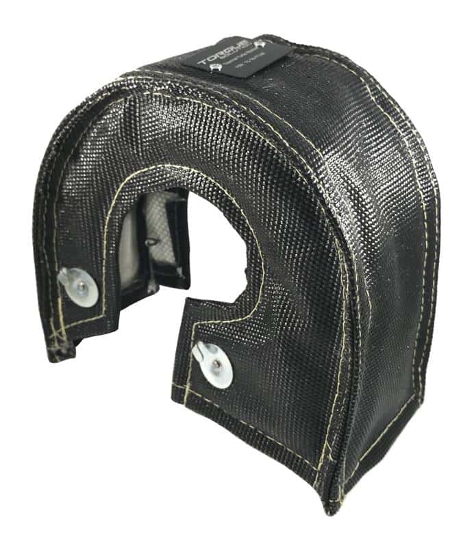 Torque Solution — Torque Solution Thermal Turbo Blanket (Black) Fits GT35 GT37 GT40 GT45 GT47 GT55 - view 2