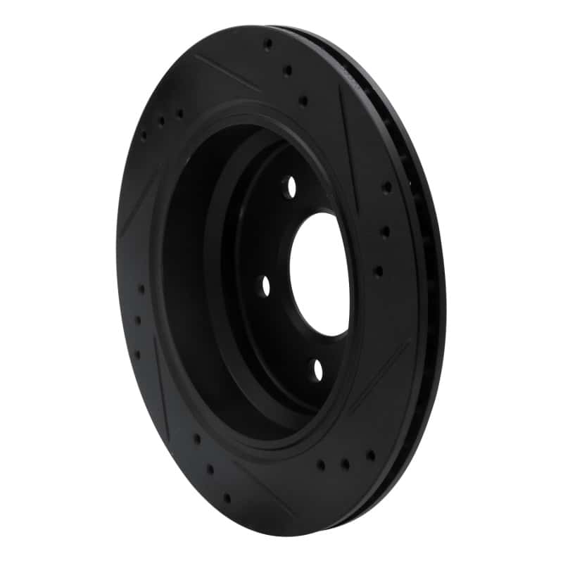 R1 Concepts — R1 96-03 BMW 525I (USA/Canada) Rear Left Drilled & Slotted Black Brake Rotor
R1 Brake Rotor Drill - view 4