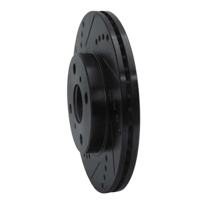 R1 Concepts — R1 04-06 Scion XB Front Left Drilled & Slotted Black Brake Rotor
R1 Brake Rotor Drill - view 2