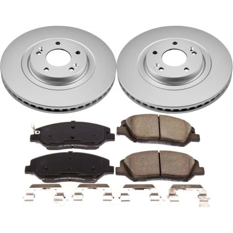 PowerStop — Power Stop 17-18 Hyundai Santa Fe Front Z17 Evolution Geomet Coated Brake Kit - view 1