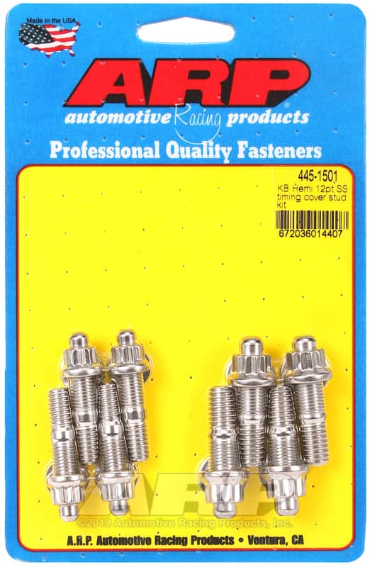 ARP — ARP KB Hemi SS 12pt Timing Cover Stud Kit - view 1