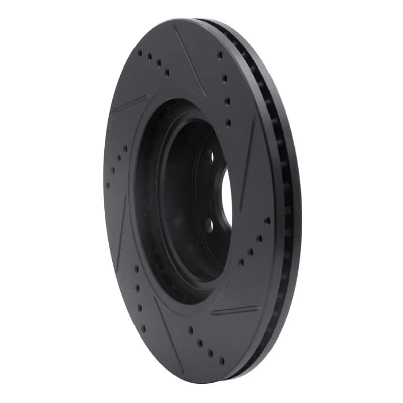 R1 Concepts — R1 04-25 Scion FR-S Front Left Drilled & Slotted Black Brake Rotor
R1 Brake Rotor Drill - view 4