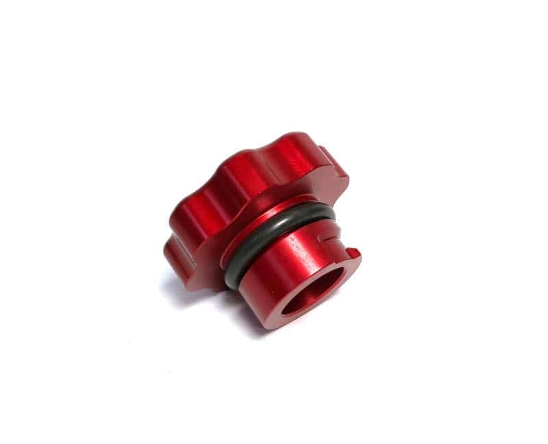 Fleece Performance — Fleece Performance 01-16 GM 2500/3500 Duramax Billet Oil Cap Cover - Red
Oil Filler Cap - view 3