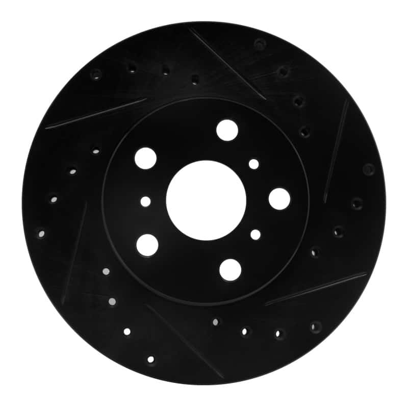 R1 Concepts — R1 87-91 Toyota Camry Front Right Drilled & Slotted Black Brake Rotor
R1 Brake Rotor Drill - view 1
