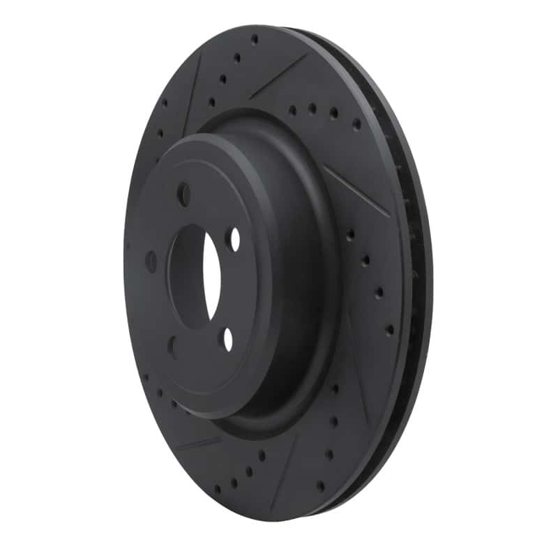 R1 Concepts — R1 06-23 Dodge Charger Rear Left Drilled & Slotted Black Brake Rotor
R1 Brake Rotor Drill - view 2