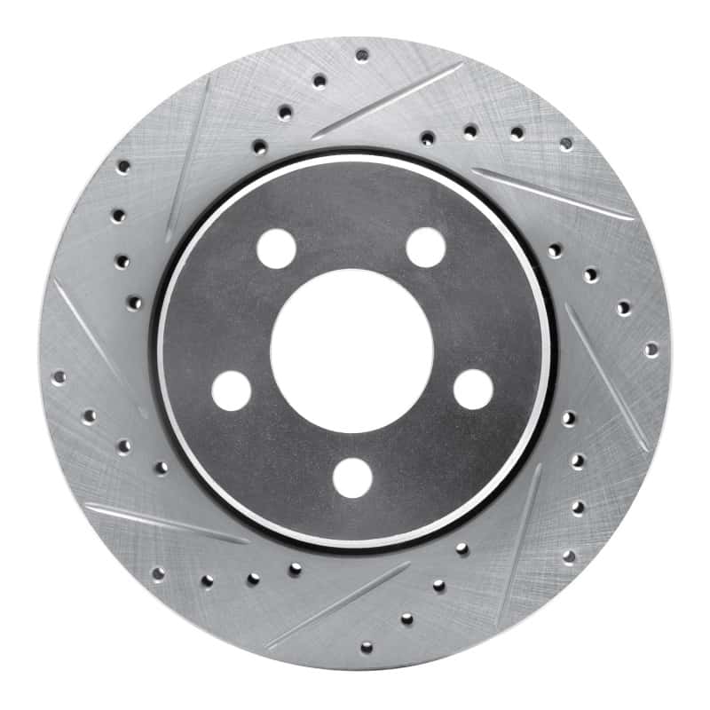R1 Concepts — R1 07-12 Dodge Nitro Front Left Drilled & Slotted Silver Brake Rotor
R1 Brake Rotor Drill - view 1