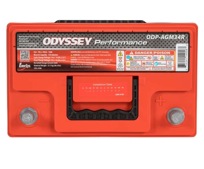 Odyssey Battery — Odyssey Battery Auto/Truck/Heavy Duty & Commercial Performance AGM Battery (34R-790)
Odyssey ODP-AGM34R - view 3