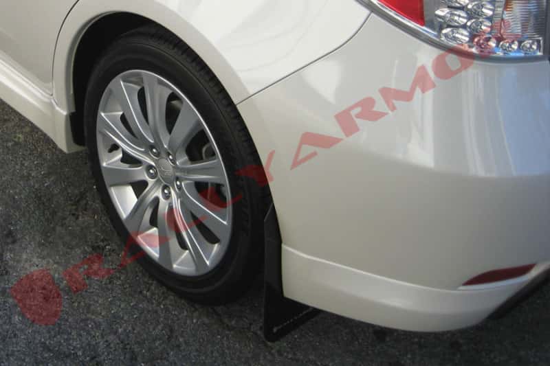 Rally Armor — Rally Armor 08-10 Subaru WRX / 08-11 Impreza 2.5i (Hatch/Sedan) Black UR Mud Flap w/Grey Logo
Mud Flap - view 1
