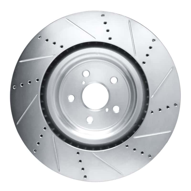 R1 Concepts — R1 15-22 Lexus RC F Left Front Drilled & Slotted Silver Brake Rotor
R1 Brake Rotor Drill - view 5