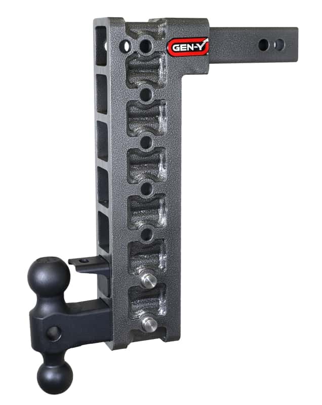 GEN-Y Hitch — Gen-Y Mega Duty 2in Shank 15in Drop 10K Hitch w/GH-031 Dual-Ball/GH-032 Pintle Lock
Drop Hitch - view 3