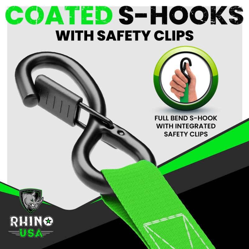 Rhino USA — Rhino USA Medium Duty Ratchet Strap Tie-Down 4-Pack (Gray)
Tie Strap - view 6