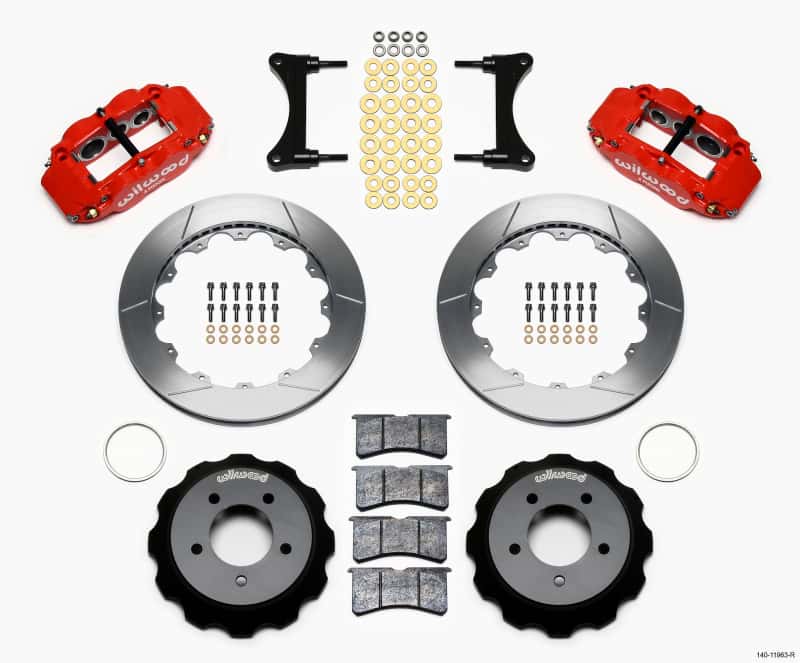 Wilwood — Wilwood Narrow Superlite 6R Front Hat Kit 12.88in Red 93-96 Mazda RX7
BRAKE KIT - view 1