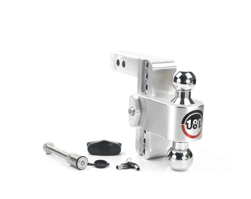 Weigh Safe — Weigh Safe 180 Hitch 6in Drop Hitch & 2in Shank (10K/12.5K GTWR) w/WS05 - Aluminum - view 1