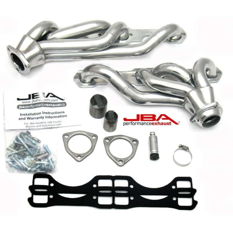 JBA — JBA 65-86 GM Truck 265-400 Carbureted w/A.I.R. 1-5/8in Primary Silver Ctd Cat4Ward Header
Exhaust Header - view 2