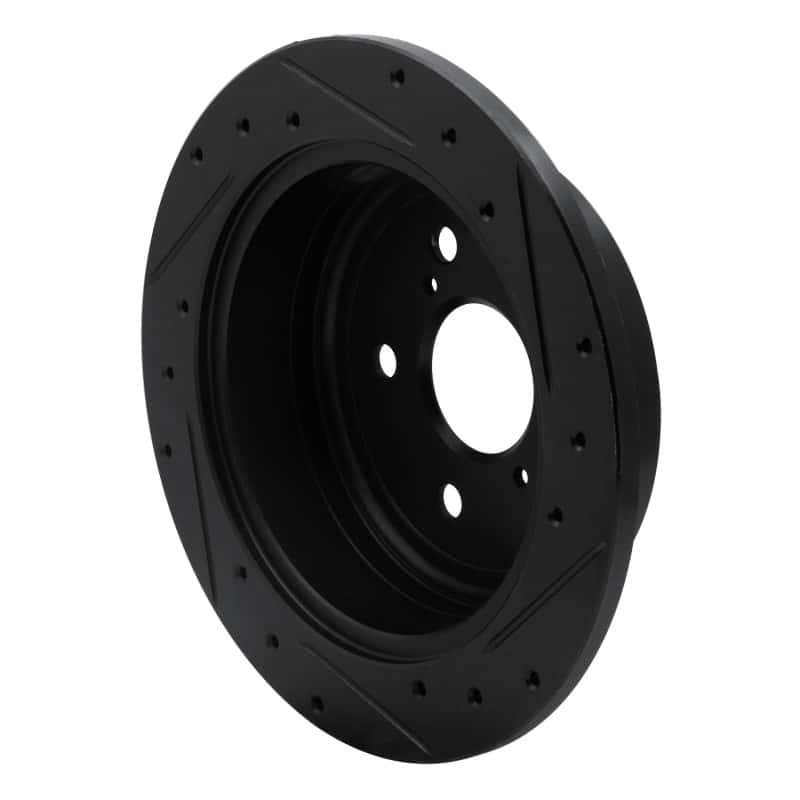 R1 Concepts — R1 04-10 Toyota SIENNA Rear Left Drilled & Slotted Black Brake Rotor
R1 Brake Rotor Drill - view 4