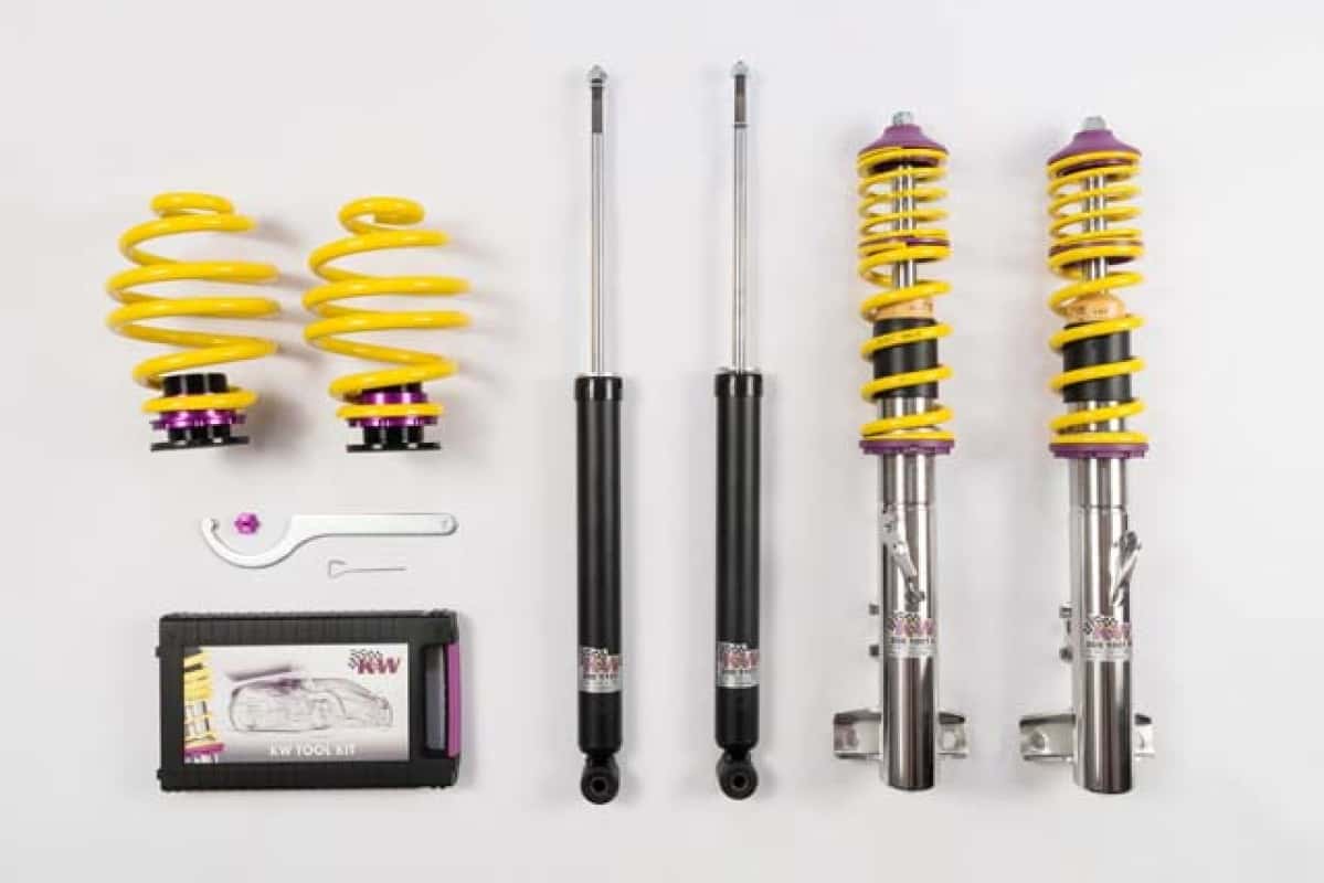 KW — KW Coilover Kit V1 BMW 3series E36 (3B 3/B 3C 3/C) Sedan Coupe Wagon Convertible (exc. M3)
Coilover Kit - view 1