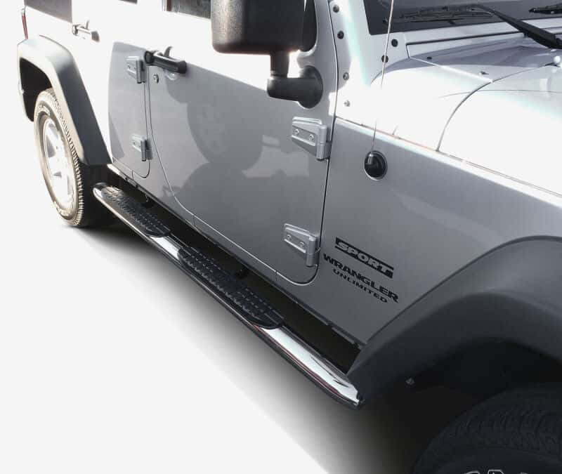 Westin — Westin 2007-2017 Jeep Wrangler Unlimited PRO TRAXX 4 Oval Nerf Step Bars - SS
Nerf/Step Bar - view 7