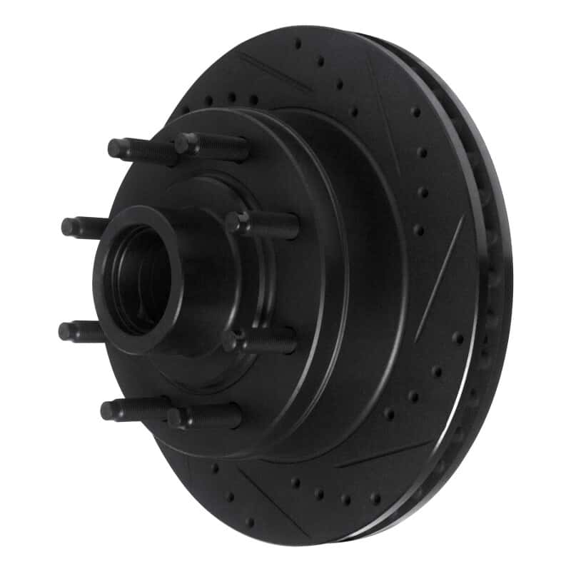 R1 Concepts — R1 86-94 Ford E-250 Econoline Club Wagon Front Right Drilled & Slotted Black Brake Rotor
R1 Brake Rotor Drill - view 2