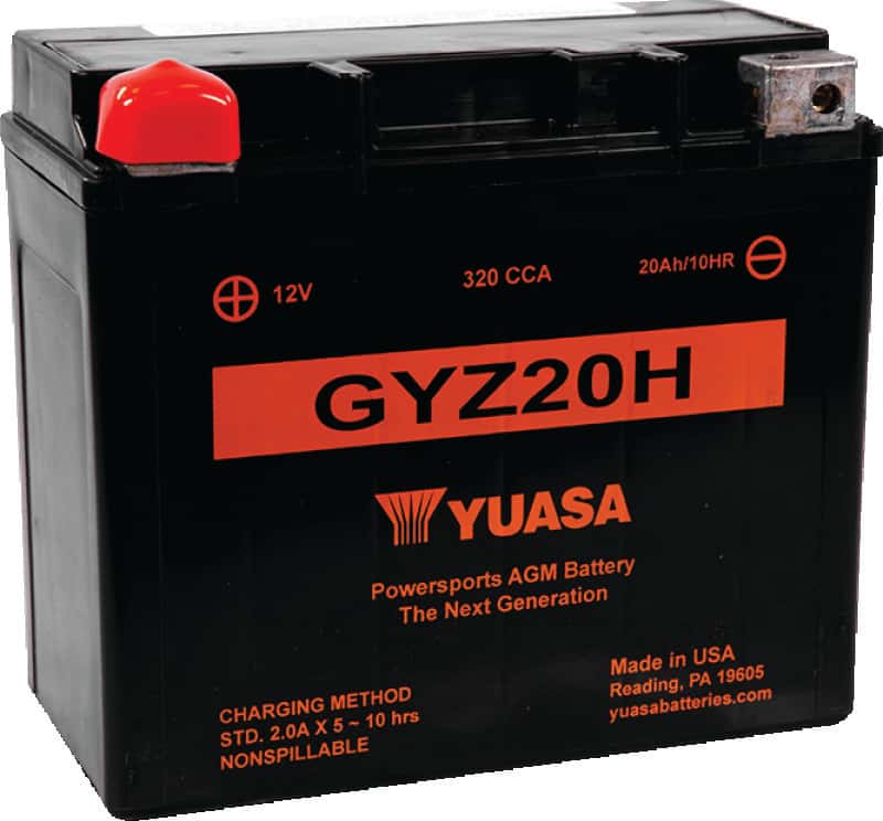 Yuasa Battery — Yuasa GYZ20H High Performance Maintenance Free AGM 12-Volt Battery - view 1