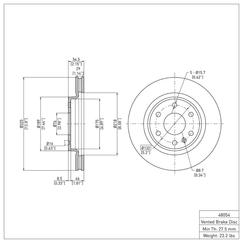 DFC — DFC 07-17 Buick Enclave Front GeoSPEC Coated Rotor
DFC Brake Rotor - view 6