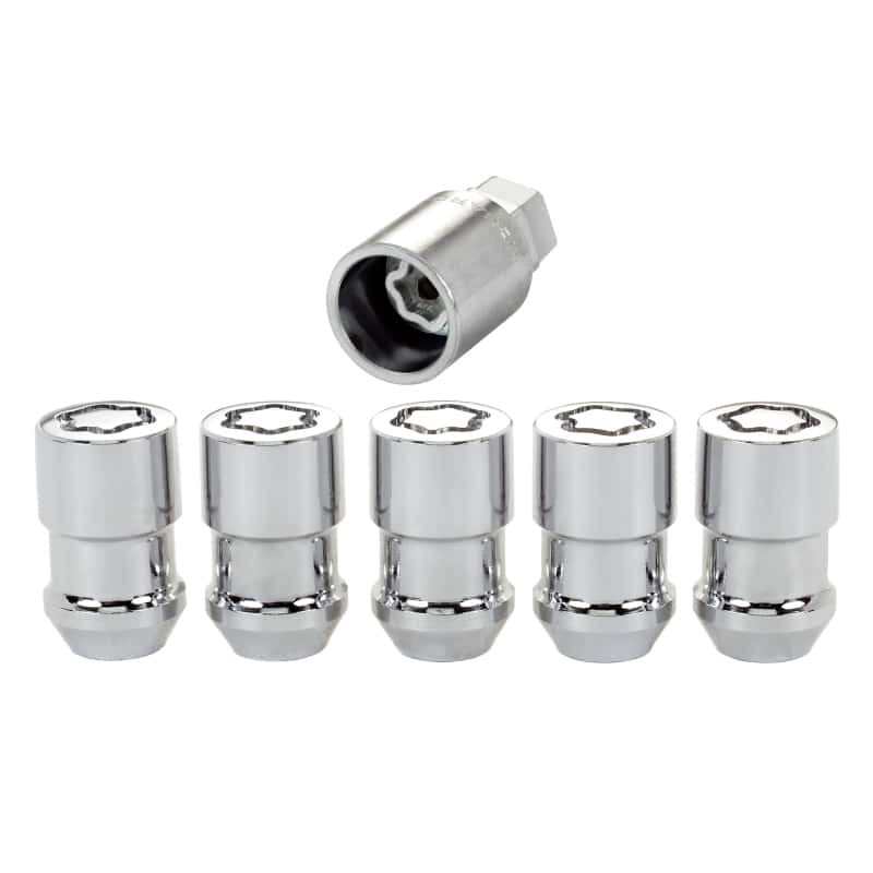 McGard — McGard Wheel Lock Nut Set - 5pk. (Cone Seat) 1/2-20 / 3/4 &13/16 Dual Hex / 1.46in. Length - Chrome - view 5