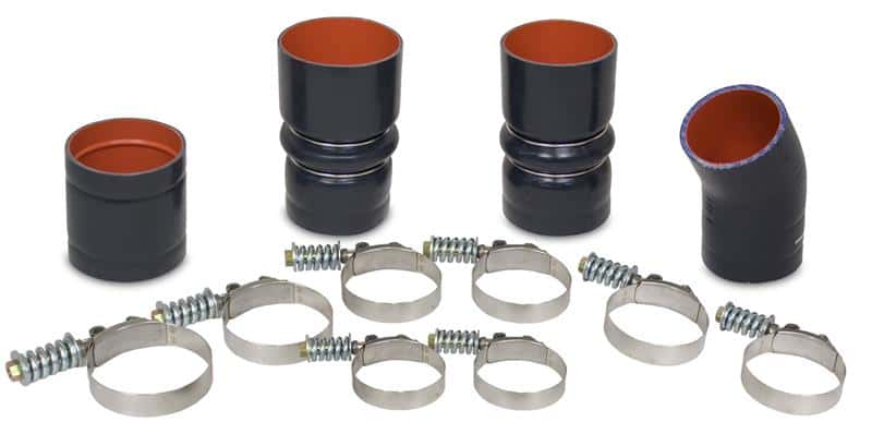 BD Diesel — BD Diesel Intercooler Hose & Clamp Kit - 2003-2007 Ford 6.0L PowerStroke
HOSE & CLAMP KIT
TChrgrIcoolerHs - view 2