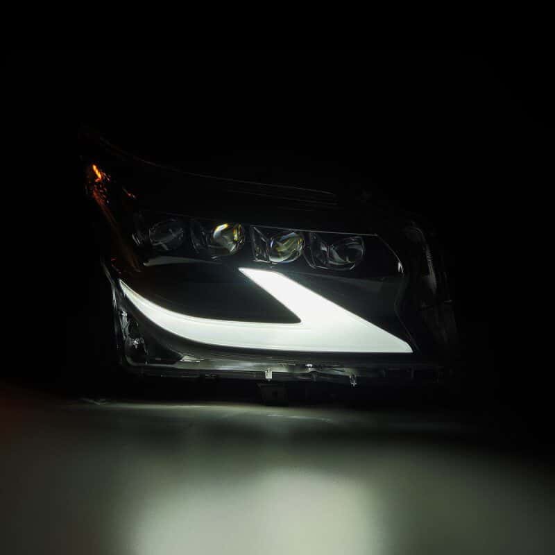 AlphaRex — AlphaRex 14-19 Lexus GX460 (Non-AFS) NOVA LED Proj Headlights Alpha Black w/Activ Light/Seq Signal
Projector Headlights - view 4