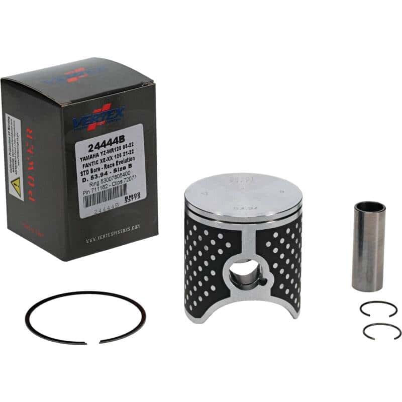 Vertex Pistons — Vertex Piston 21-23 Fantic Motor XE 125 125cc Cast Race Evolution Piston Kit - view 2