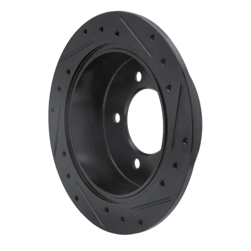 R1 Concepts — R1 07-17 Chrysler 200 Rear Left Drilled & Slotted Black Brake Rotor
R1 Brake Rotor Drill - view 4