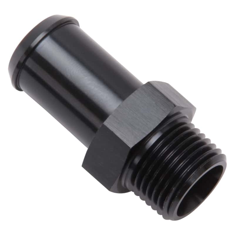 Edelbrock — Edelbrock Hose End Straight 3/8In NPT to 5/8In Barb Black Anodize
KIT PARTS - view 3