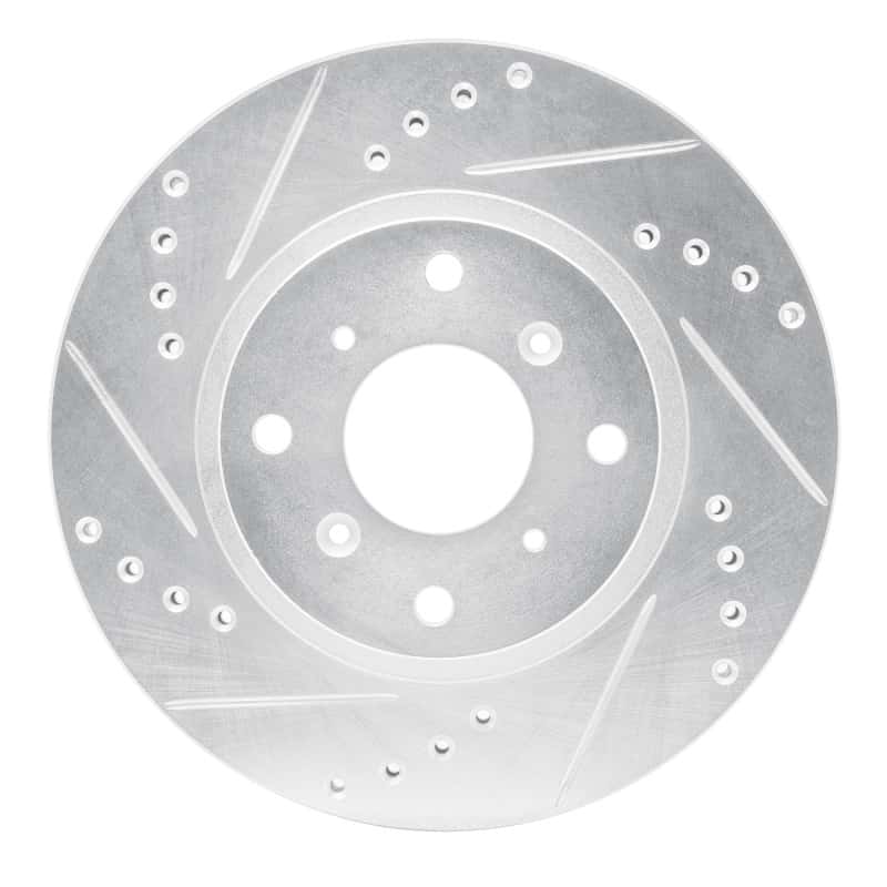 R1 Concepts — R1 87-90 Acura Legend Front Left Drilled & Slotted Silver Brake Rotor
R1 Brake Rotor Drill - view 1