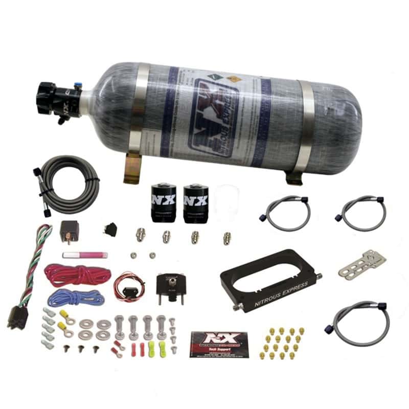 Nitrous Express — Nitrous Express 96-04 Ford Mustang Cobra/Mach 1 4 Valve Nitrous Kit (50-300HP) w/Composite Bottle
Injection System Kit
N2OSys - view 1