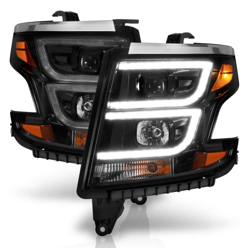 ANZO — ANZO 2015-2020 Chevy Tahoe Projector Headlights Plank Style Black w/DRL
Head Light Set
HdLtSet - view 8