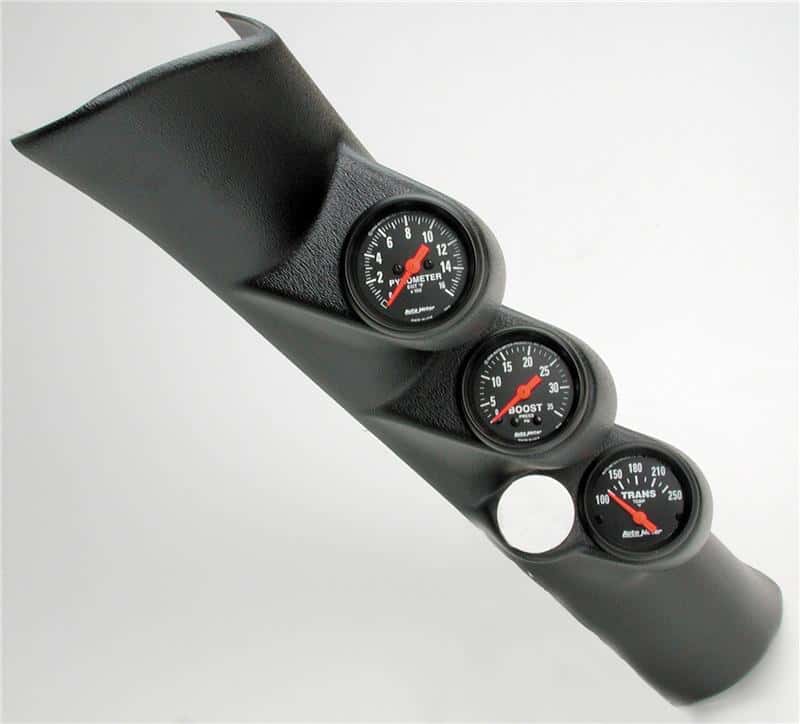 AutoMeter — Autometer 98-02 Ram L6-5.9L Diesel A-Pillar Z-Gauge Kit Boost/EGT/Trans 35PSI / 1600 Deg / 250 Deg
DODGE DSL TRI GA KT - view 2