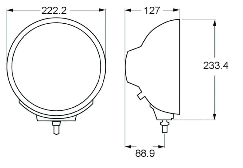 Hella — Hella Rallye 4000 Series Chrome Euro Beam 12V Halogen Lamp with Position Lamp - view 16