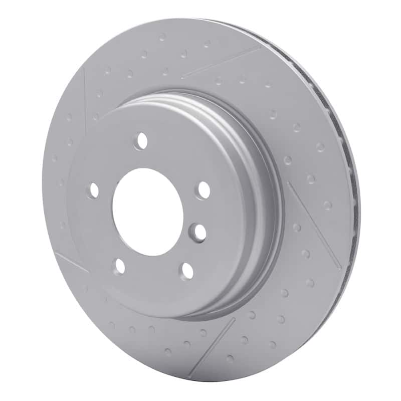 DFC — DFC 06-13 BMW 330i Rear GeoSPEC Coated Rotor - Dimpled and Slotted
DFC Brake Rotor - view 2