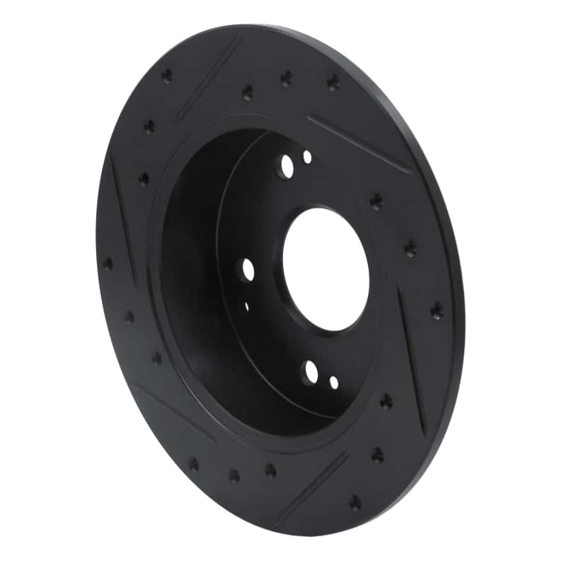 R1 Concepts — R1 97-06 Acura Integra Rear Right Drilled & Slotted Black Brake Rotor
R1 Brake Rotor Drill - view 4