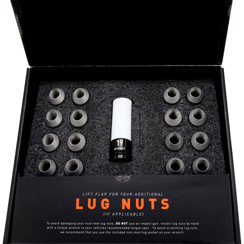 Mishimoto — Mishimoto Steel Locking Lug Nuts M14x1.5 20pc Set Silver
Wheel Lug Nut Set - view 3
