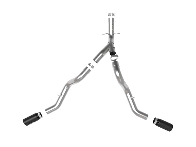 aFe — aFe Large Bore-HD 4in 409SS DPF-Back Exhaust System w/Black Tip 20 GM Diesel Trucks V8-6.6L (td) L5P
DPF-Back Exhaust - view 4