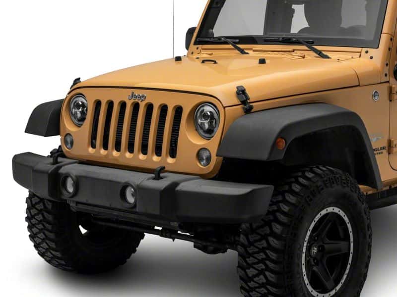 Raxiom — Raxiom 07-18 Jeep Wrangler JK Axial 7-In LED Headlights w/ DRL Turn Signals- Blk Housing (Clear)
Headlights - view 4