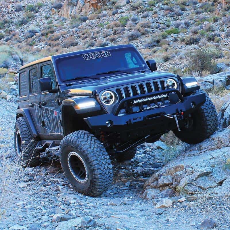 Westin — Westin 18-19 Jeep Wrangler JL WJ2 Full Width Front Bumper w/Bull Bar Textured Black
Bumper- Front
Bumper-Front - view 4