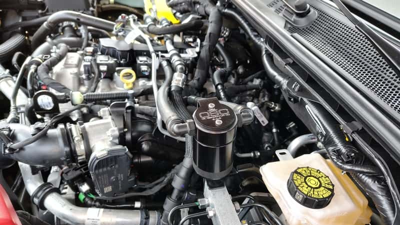 J&L — J&L 2025 Ford Bronco 2.3L/ 23-25 Ford Ranger 2.3L Separator 3.0 PCV Side - Black Anodized
Oil Separator - view 3