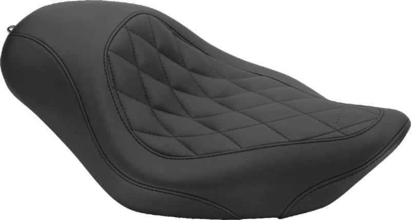 Mustang Motorcycle — Mustang 02-08 Honda VTX1800C Sport Touring 2PC Seat w/Driver Backrest - Black - view 2