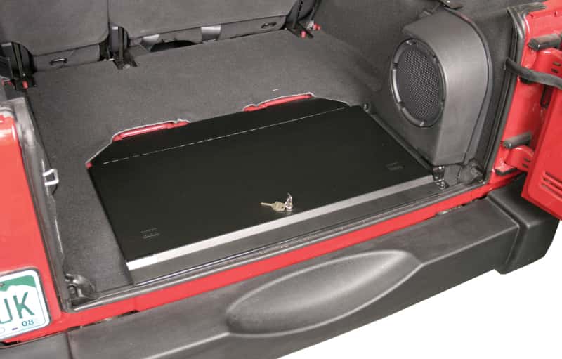 Tuffy Products — Tuffy 07-18 Jeep Wrangler Jk Cubby Cover W/ Key Lock
Locking Lid - view 1